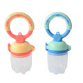 Mamelons en silicone pour nourrissons sans BPA Sucette Anneau rond Mangeoire à fruits pour bébé